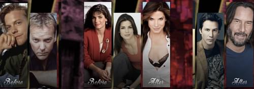 Antes e depois: Artistas de cinema