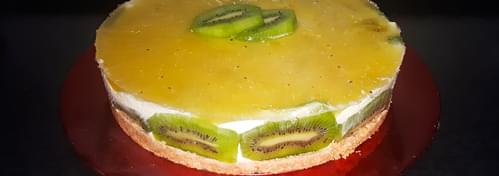 Cheesecake de Kiwi - Sem forno
